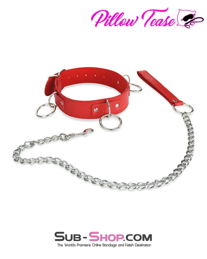 0552DL      3 Ring Bondage Slave Collar