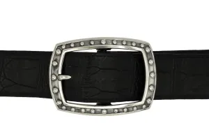 #1399 Beaded Frame Garrison Buckle - 1.5"