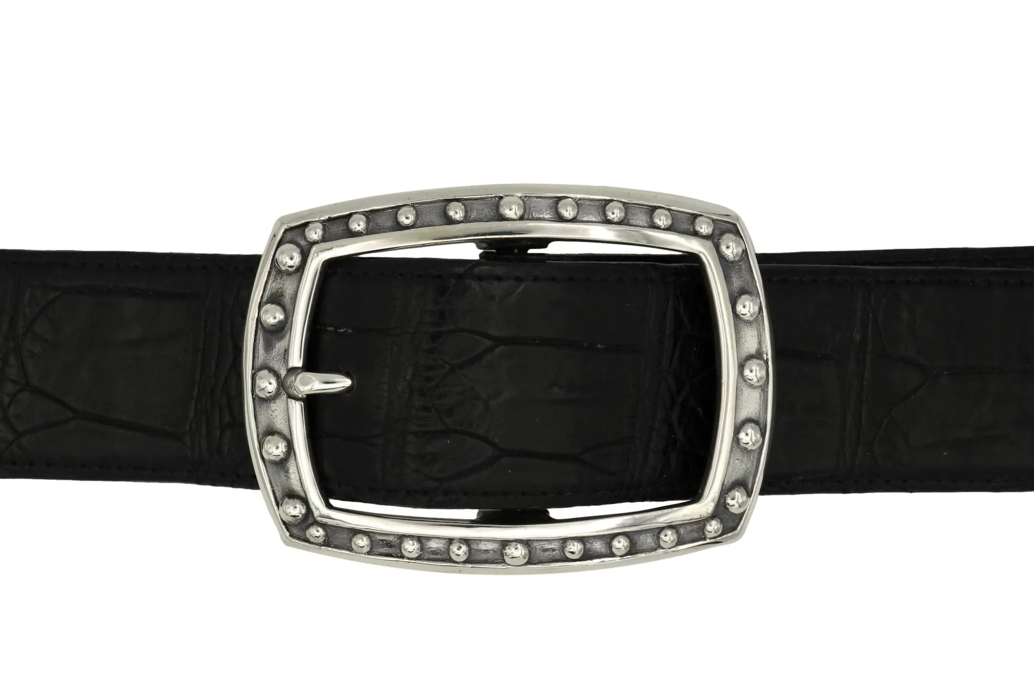 #1399 Beaded Frame Garrison Buckle - 1.5"