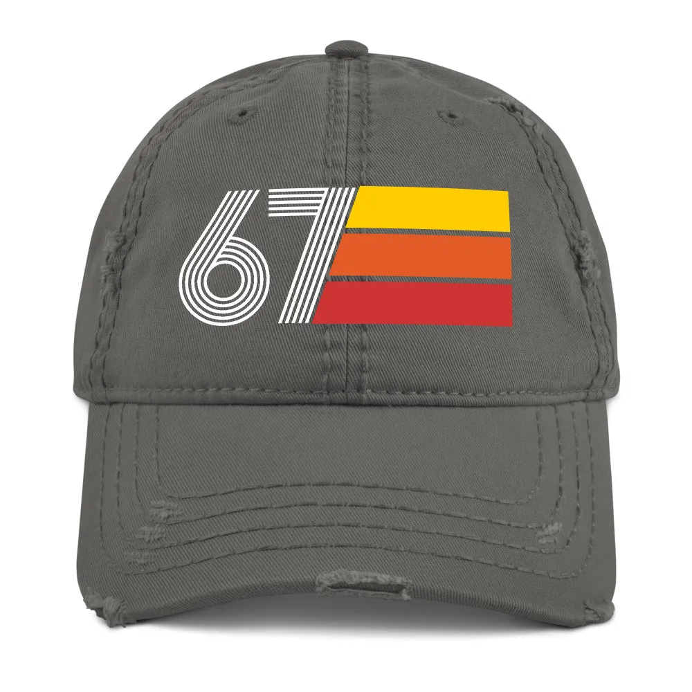 1967 Retro 67 Distressed Dad Hat