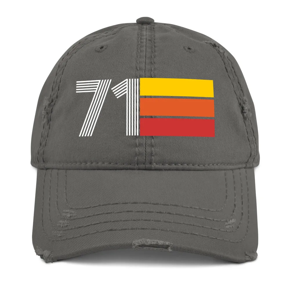 1971 Retro 71 Distressed Dad Hat
