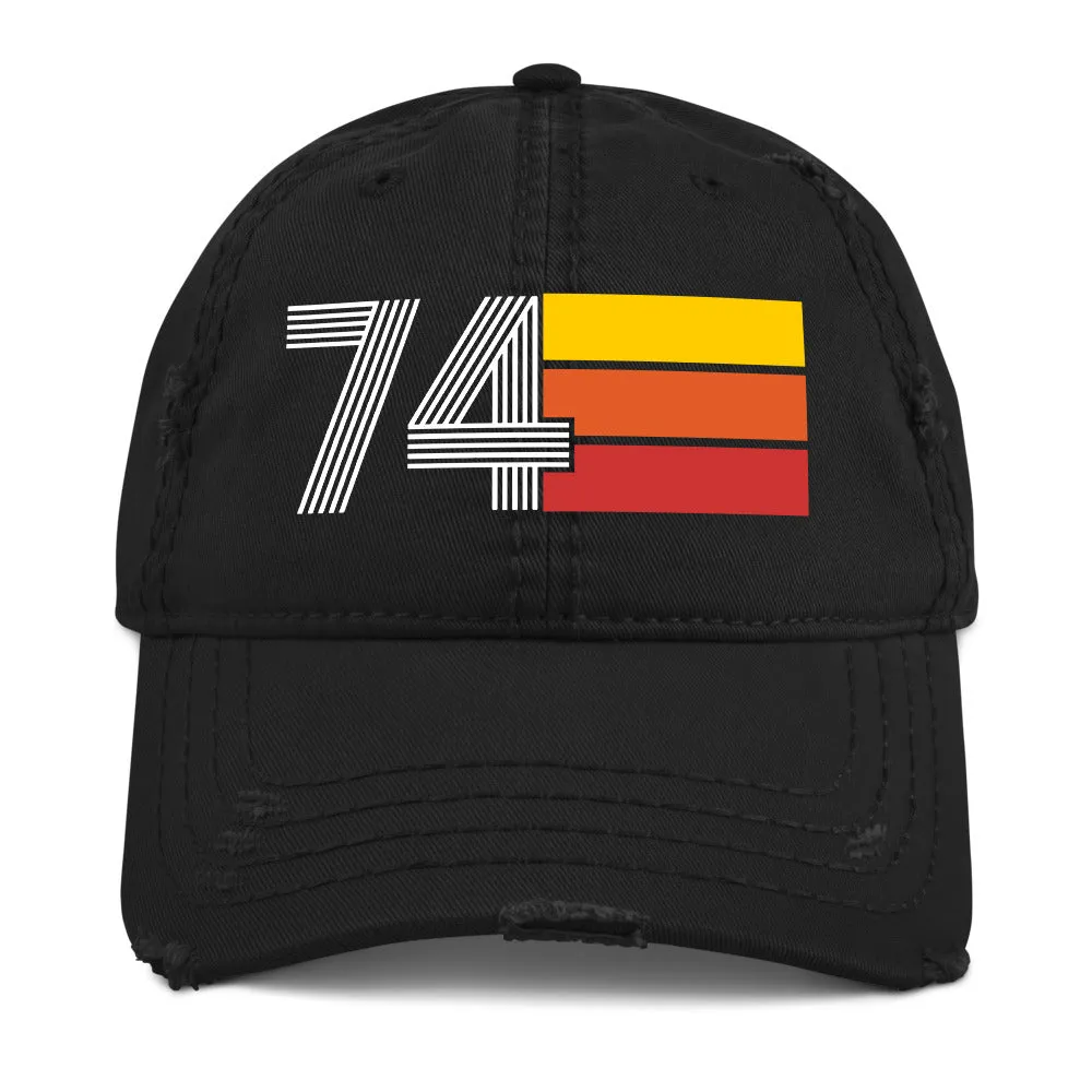 1974 Retro 74 Distressed Dad Hat