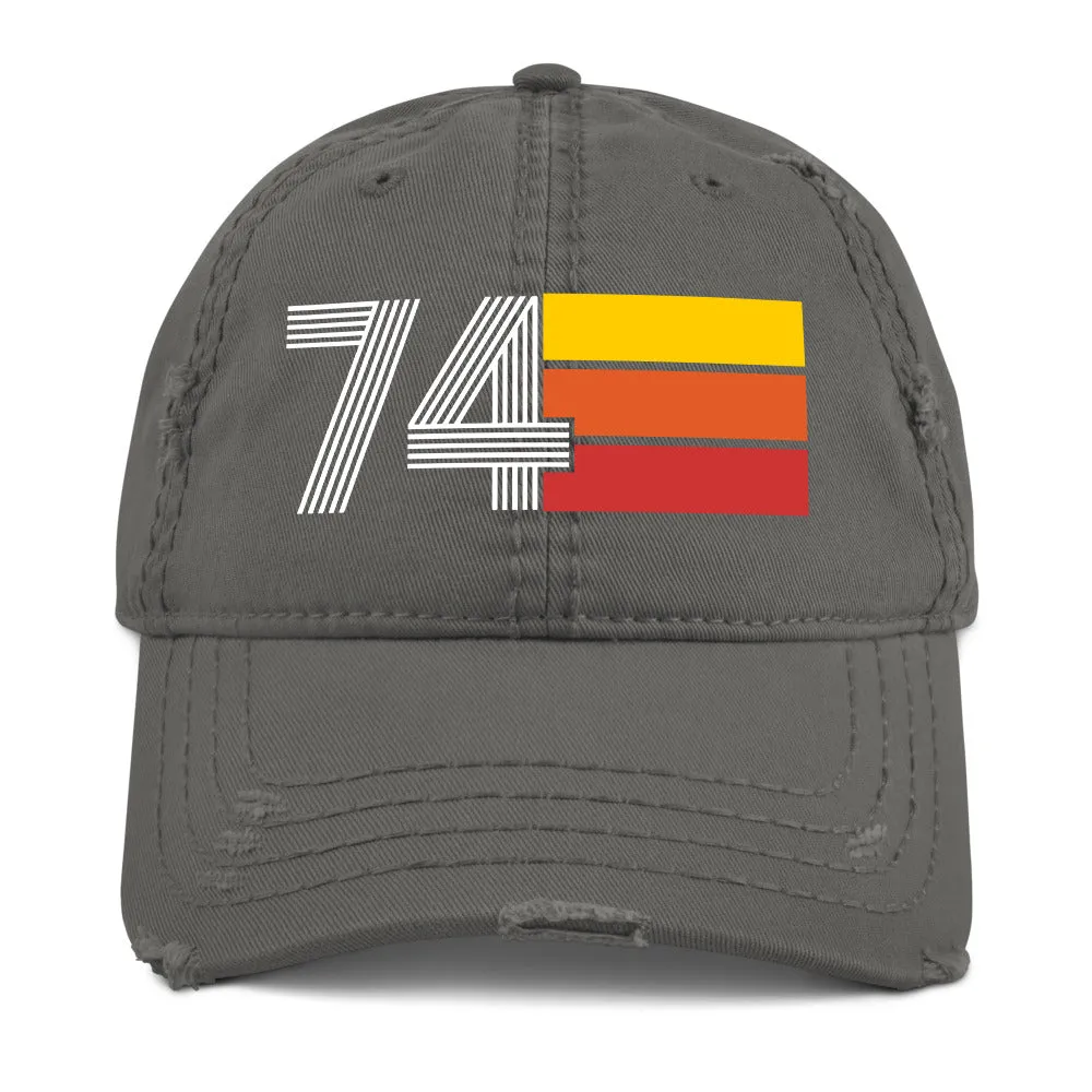 1974 Retro 74 Distressed Dad Hat