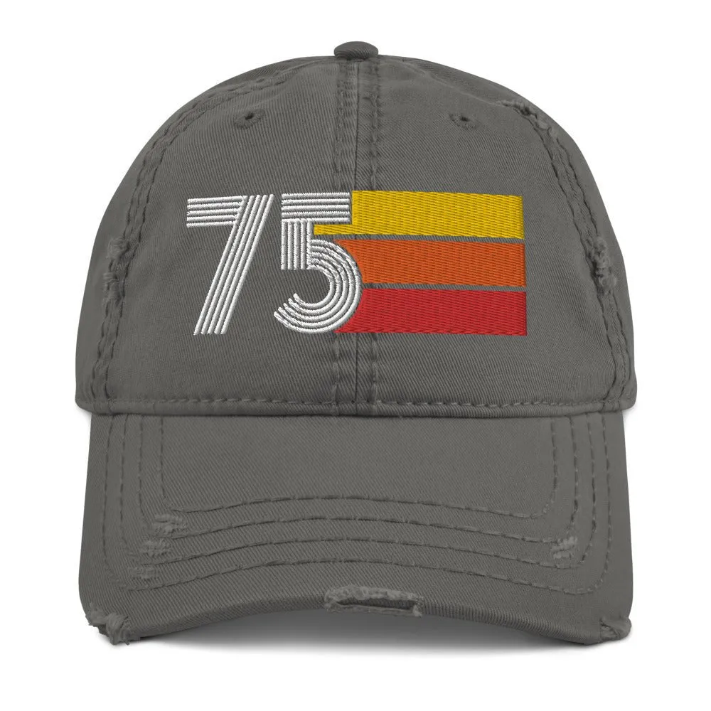 1975 75 Retro Distressed Dad Hat