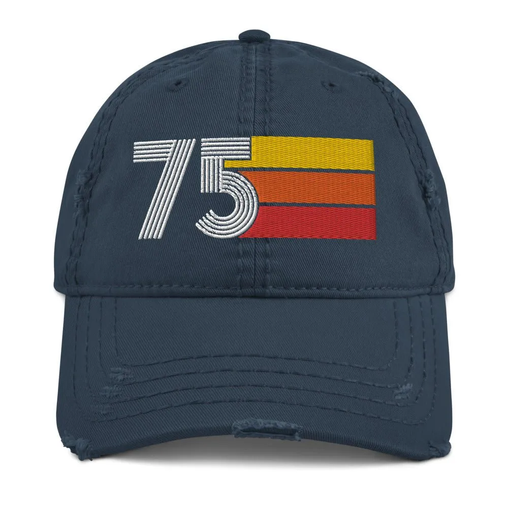 1975 75 Retro Distressed Dad Hat