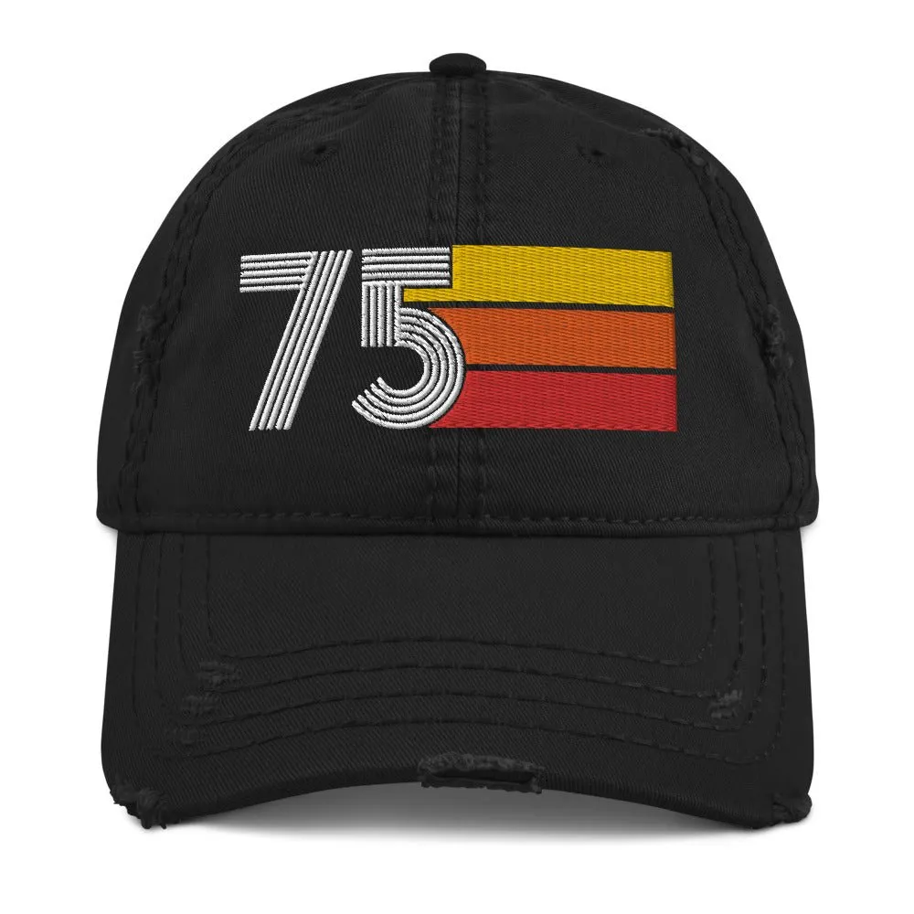 1975 75 Retro Distressed Dad Hat