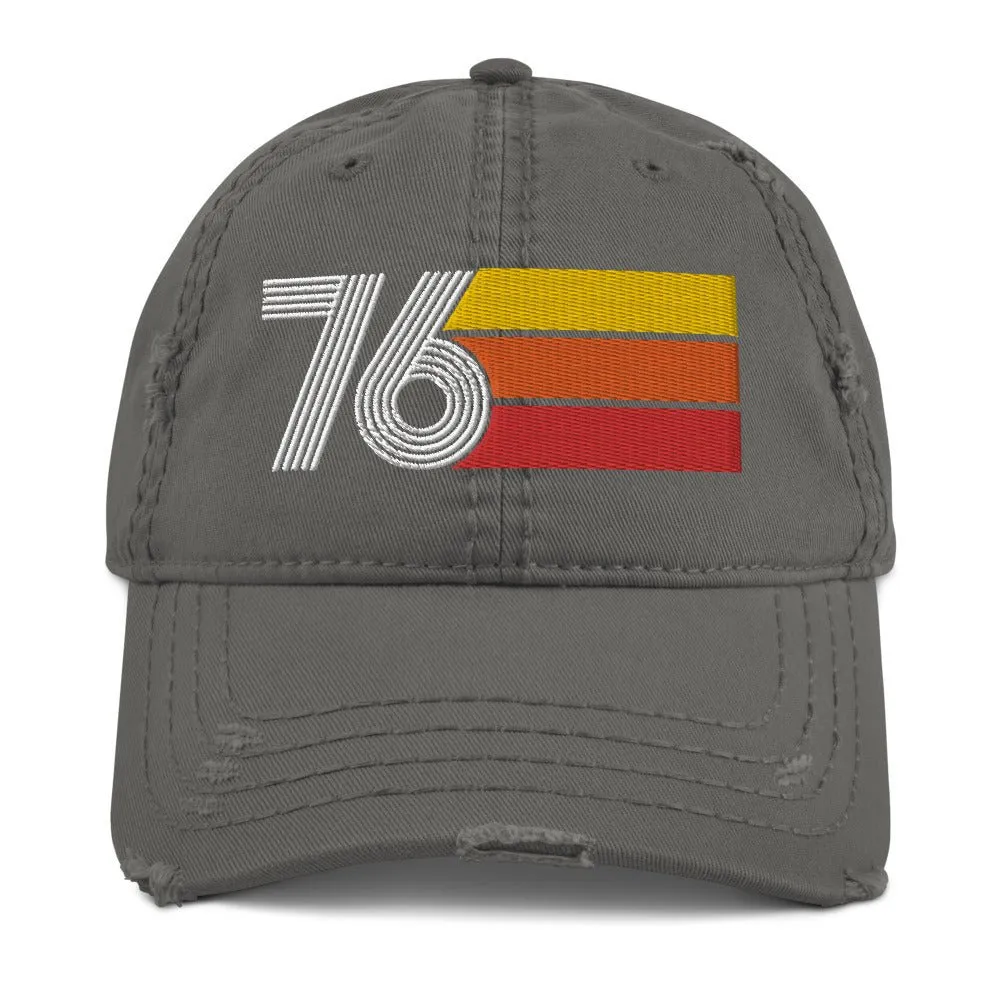 1976 Retro Distressed Dad Hat