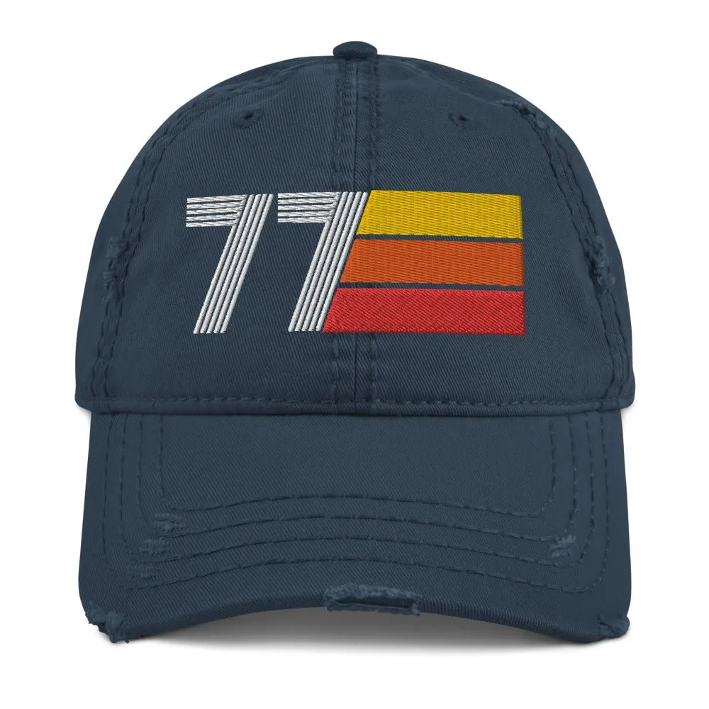 1977 Retro Distressed Dad Hat