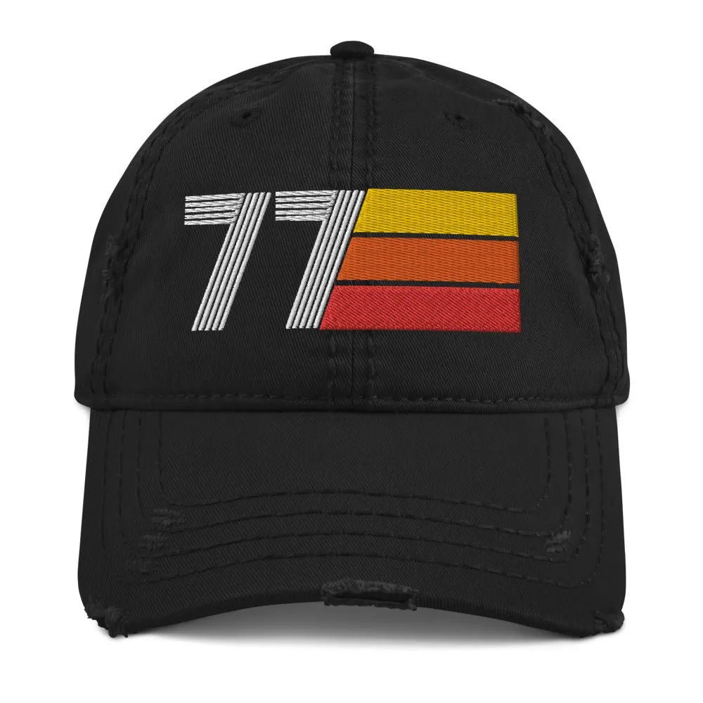1977 Retro Distressed Dad Hat