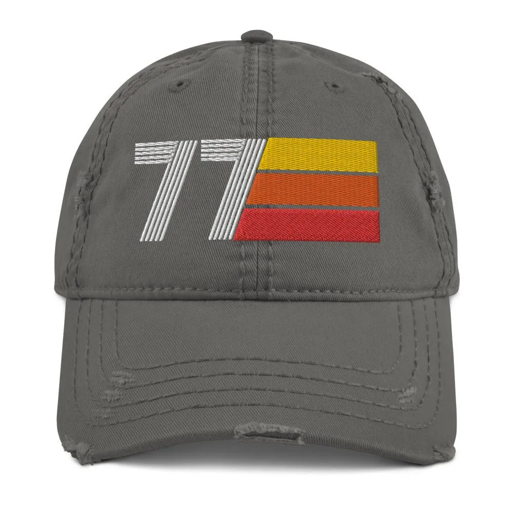 1977 Retro Distressed Dad Hat