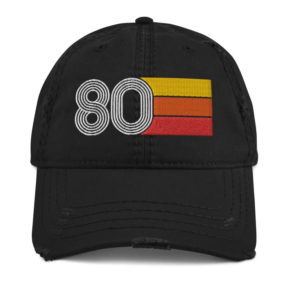 1980 Retro 80 Distressed Dad Hat