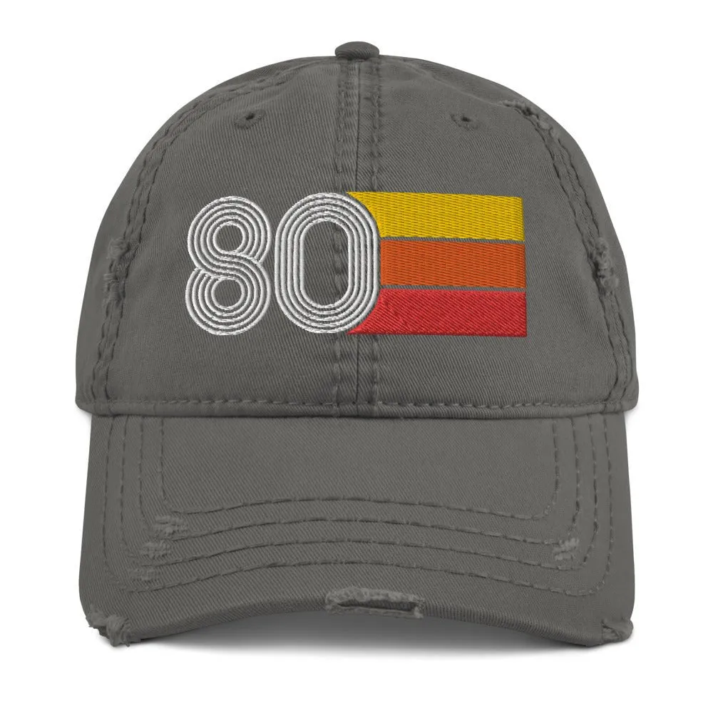 1980 Retro 80 Distressed Dad Hat