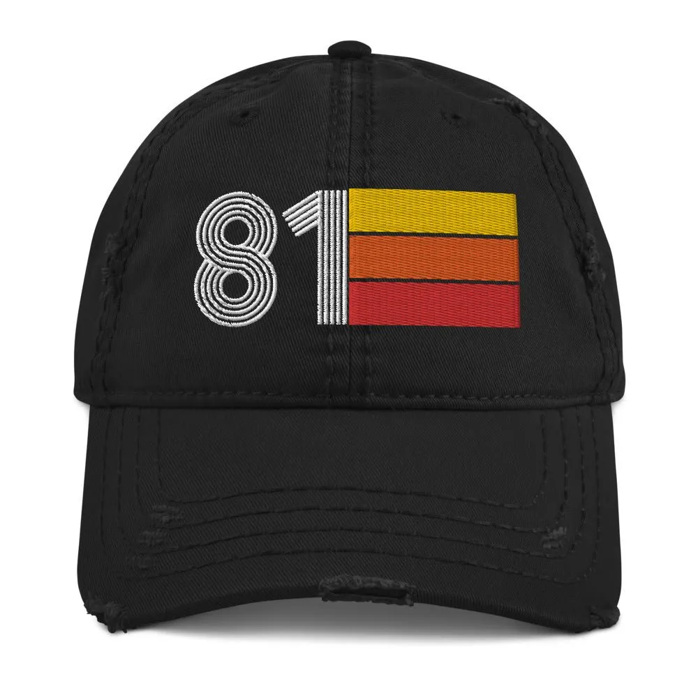 1981 Retro 81 Distressed Dad Hat