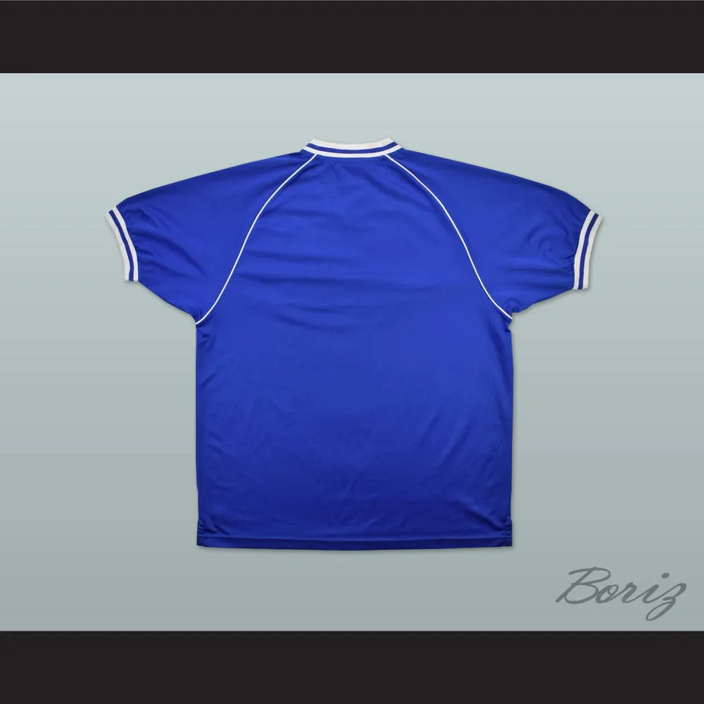 1982-1983 Everton Liverpool FC Blue Soccer Jersey