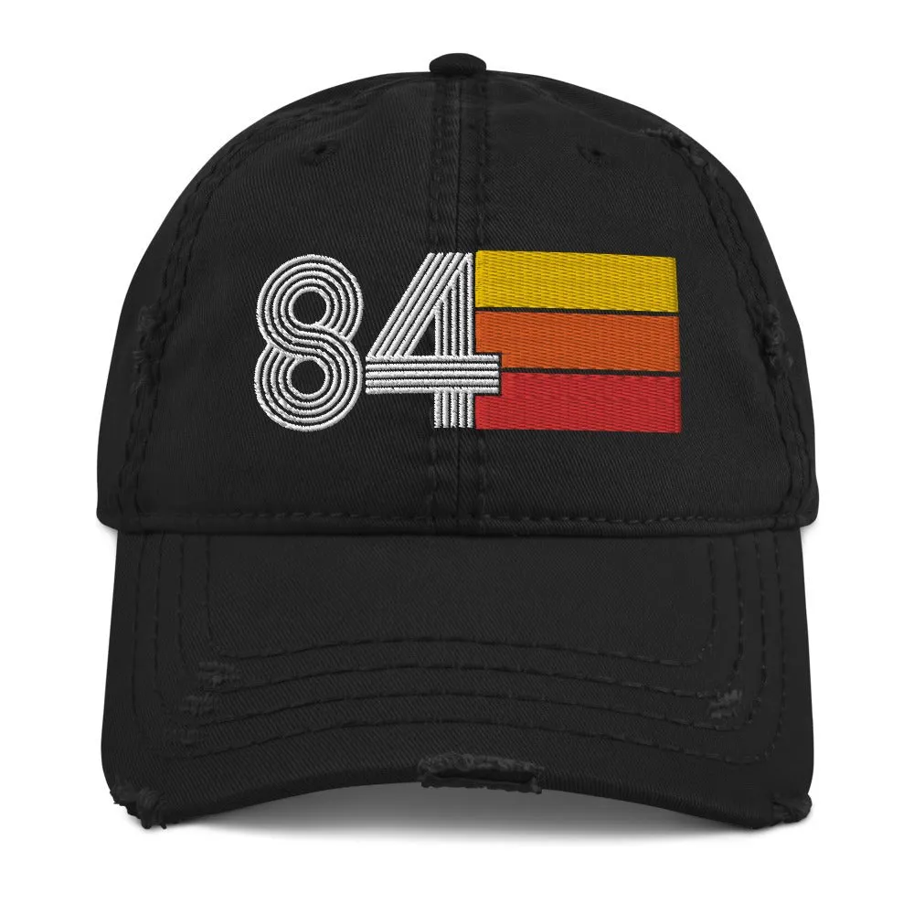 1984 Retro 84 Distressed Dad Hat