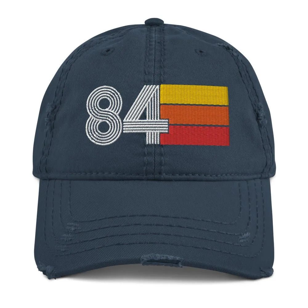 1984 Retro 84 Distressed Dad Hat