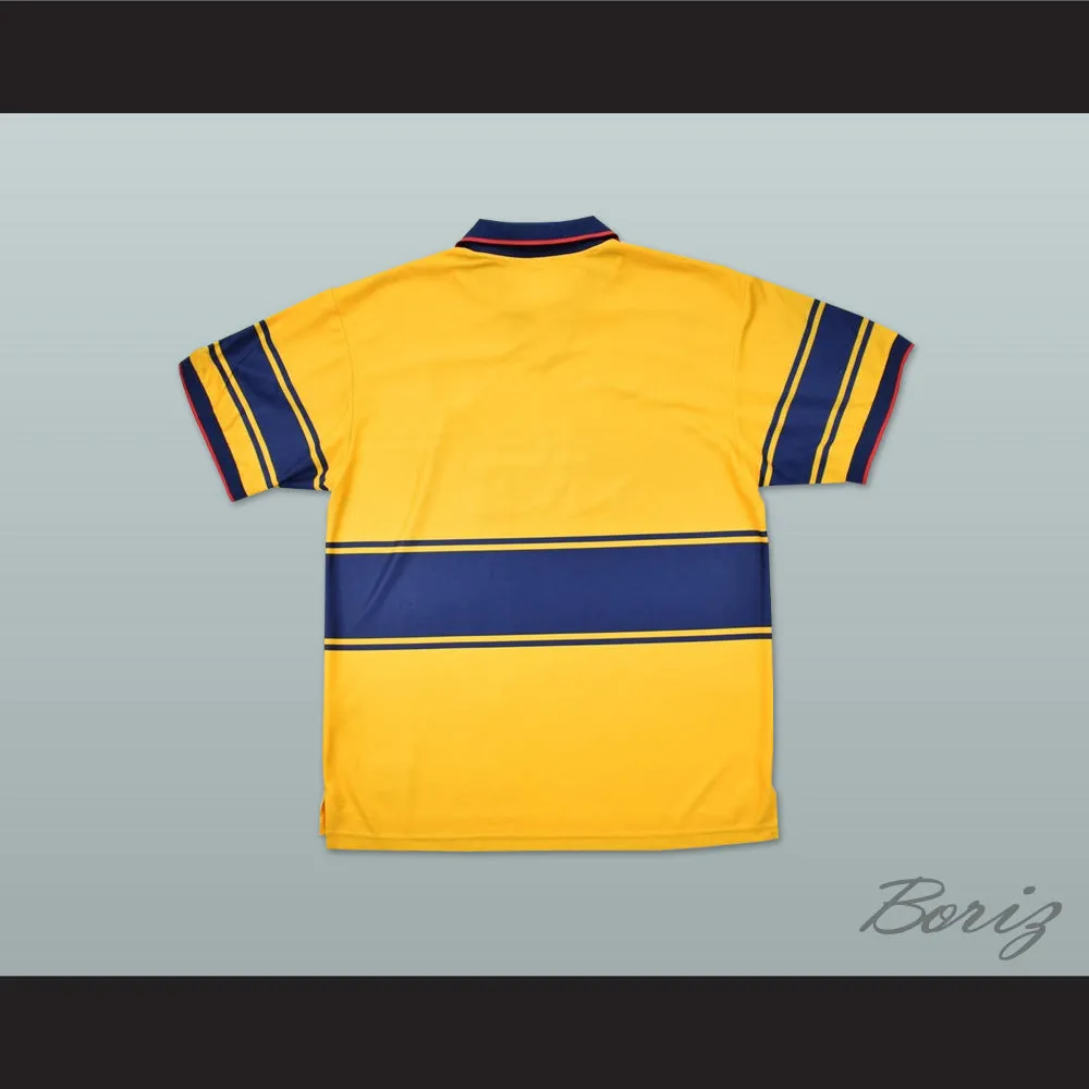 1997-1999 Arsenal London FC Yellow Soccer Jersey