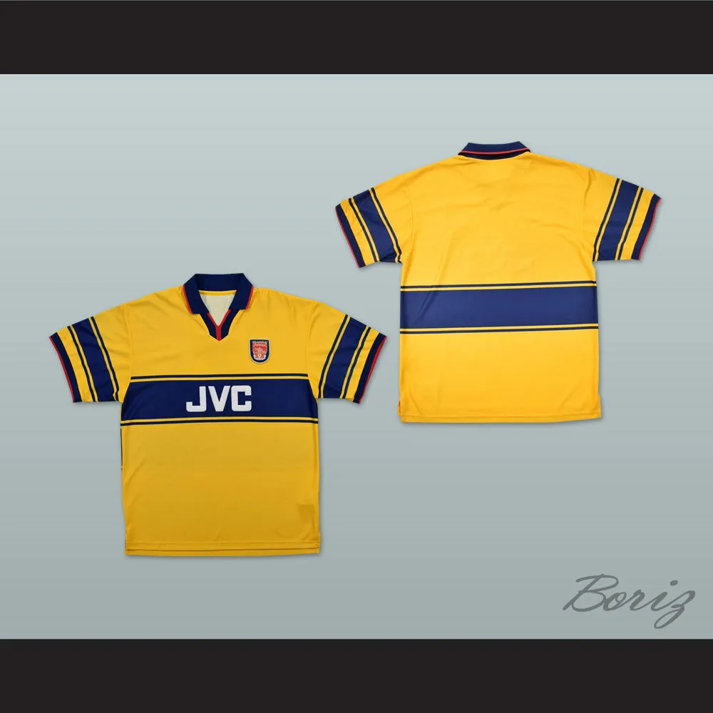 1997-1999 Arsenal London FC Yellow Soccer Jersey