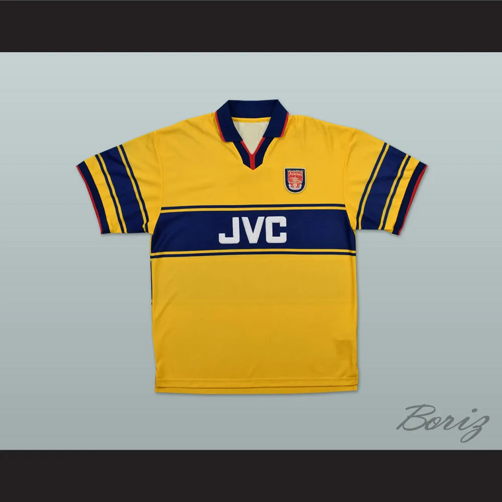 1997-1999 Arsenal London FC Yellow Soccer Jersey