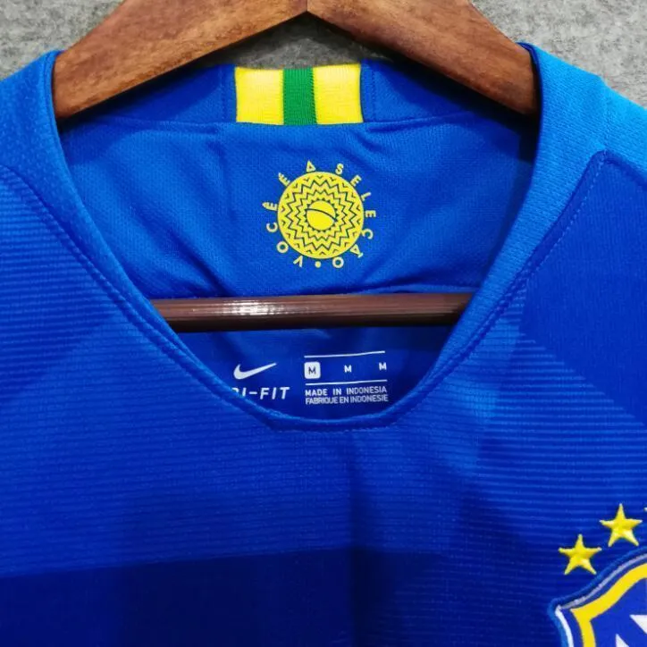 2018 Men Brazil Jersey Stadium Away Soccer Jersey World Cup Jersey Fanatics