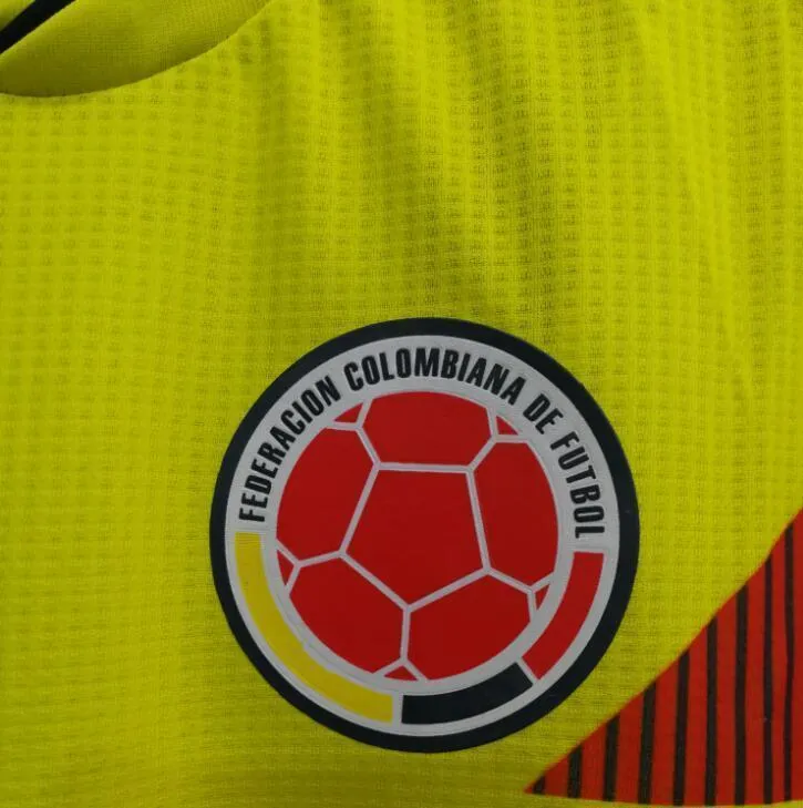 2018 Men Colombia Jersey Home Stadium Soccer Jersey World Cup Jersey Player