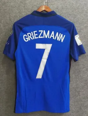 2018 Men France #7 Griezmann Jersey Home World Cup Jersey Player