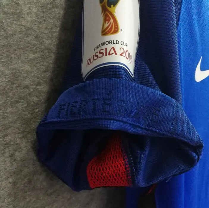 2018 Men France #7 Griezmann Jersey Home World Cup Jersey Player
