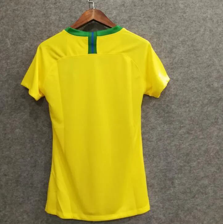2018 Women Brazil Jersey Stadium Home Soccer Jersey World Cup Jersey Fanatics