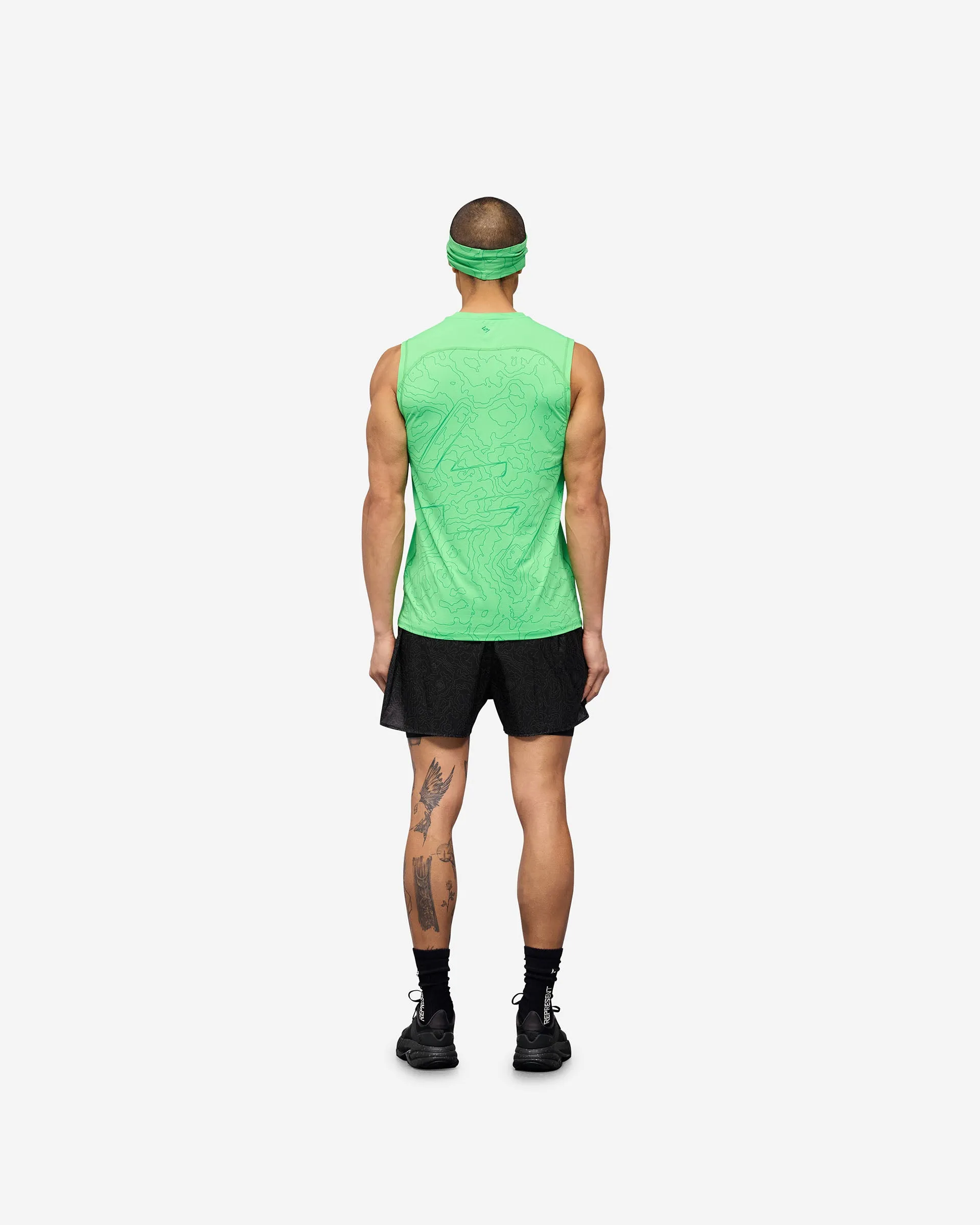 247 Contour Run Tank - Speed Green