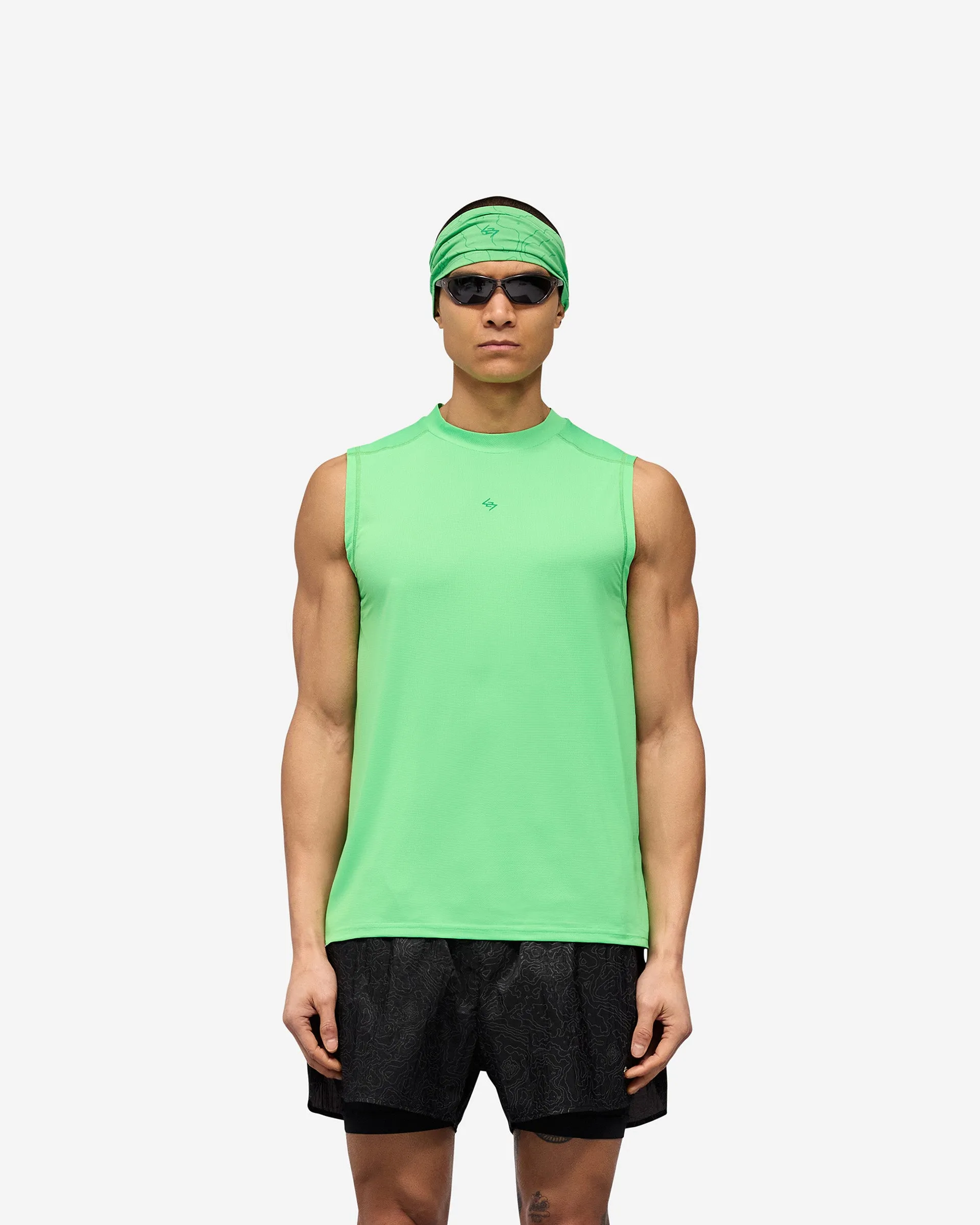 247 Contour Run Tank - Speed Green