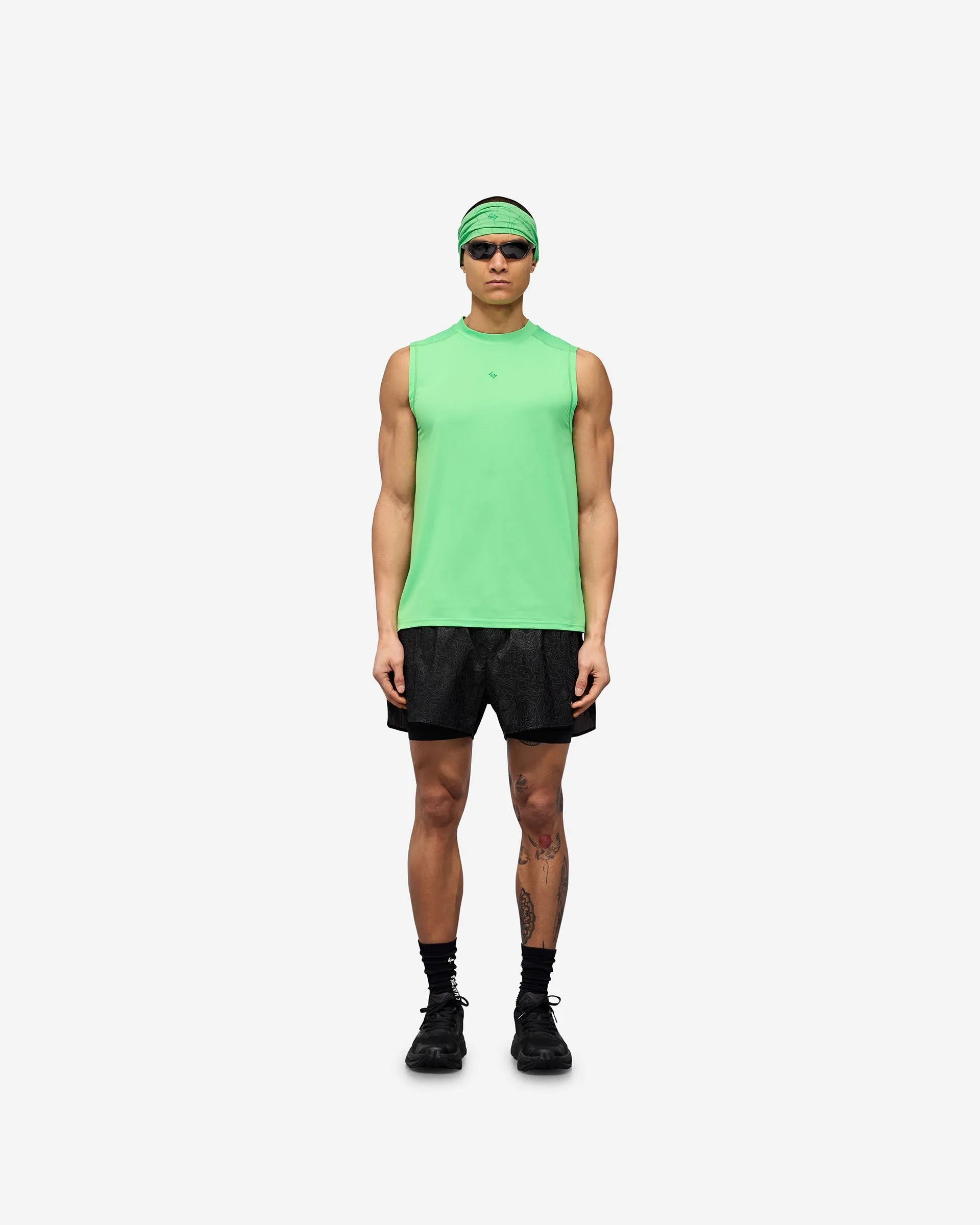 247 Contour Run Tank - Speed Green