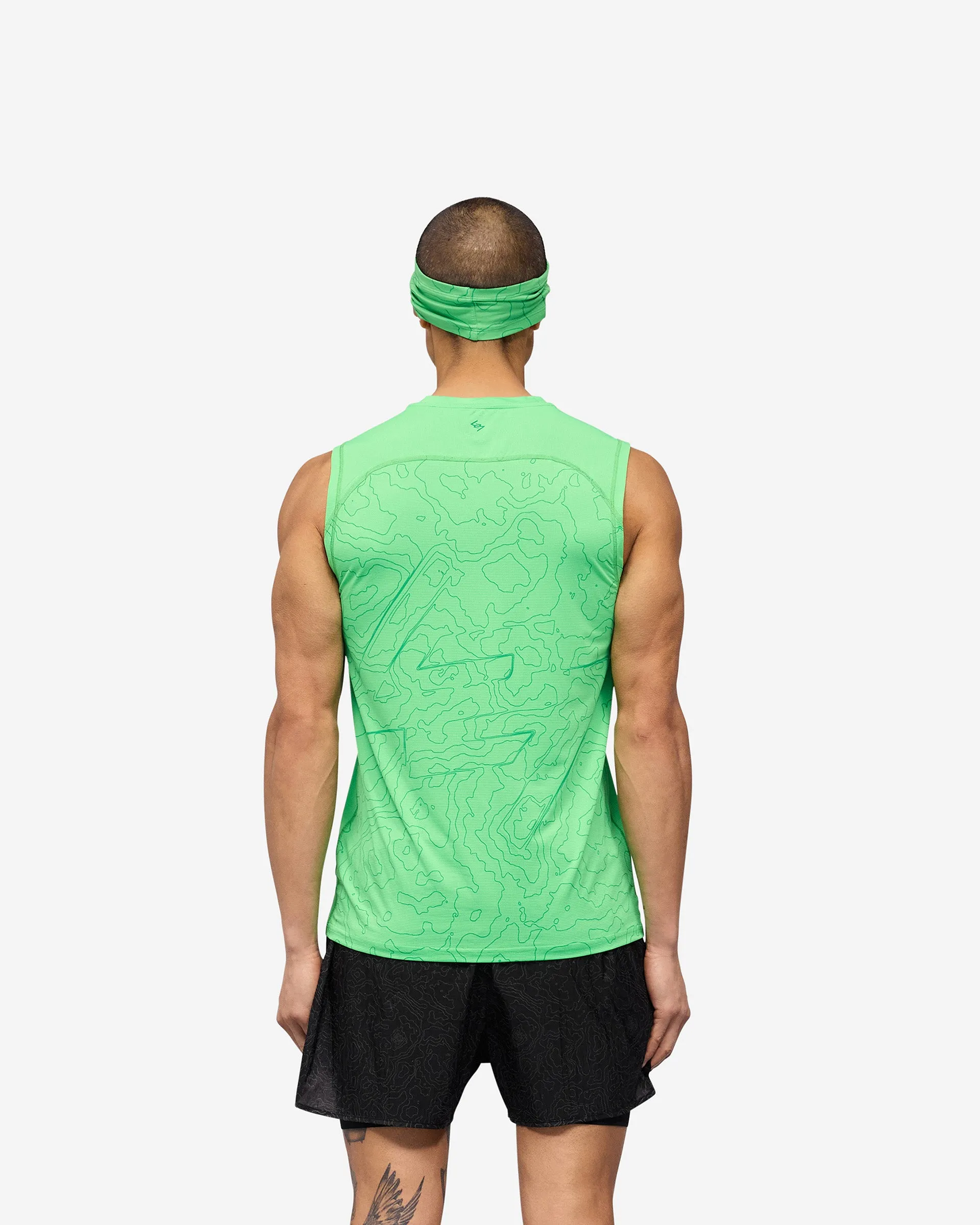 247 Contour Run Tank - Speed Green
