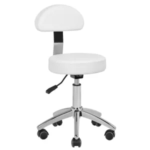 ACTIVESHOP 304p white cosmetic pedicure stool