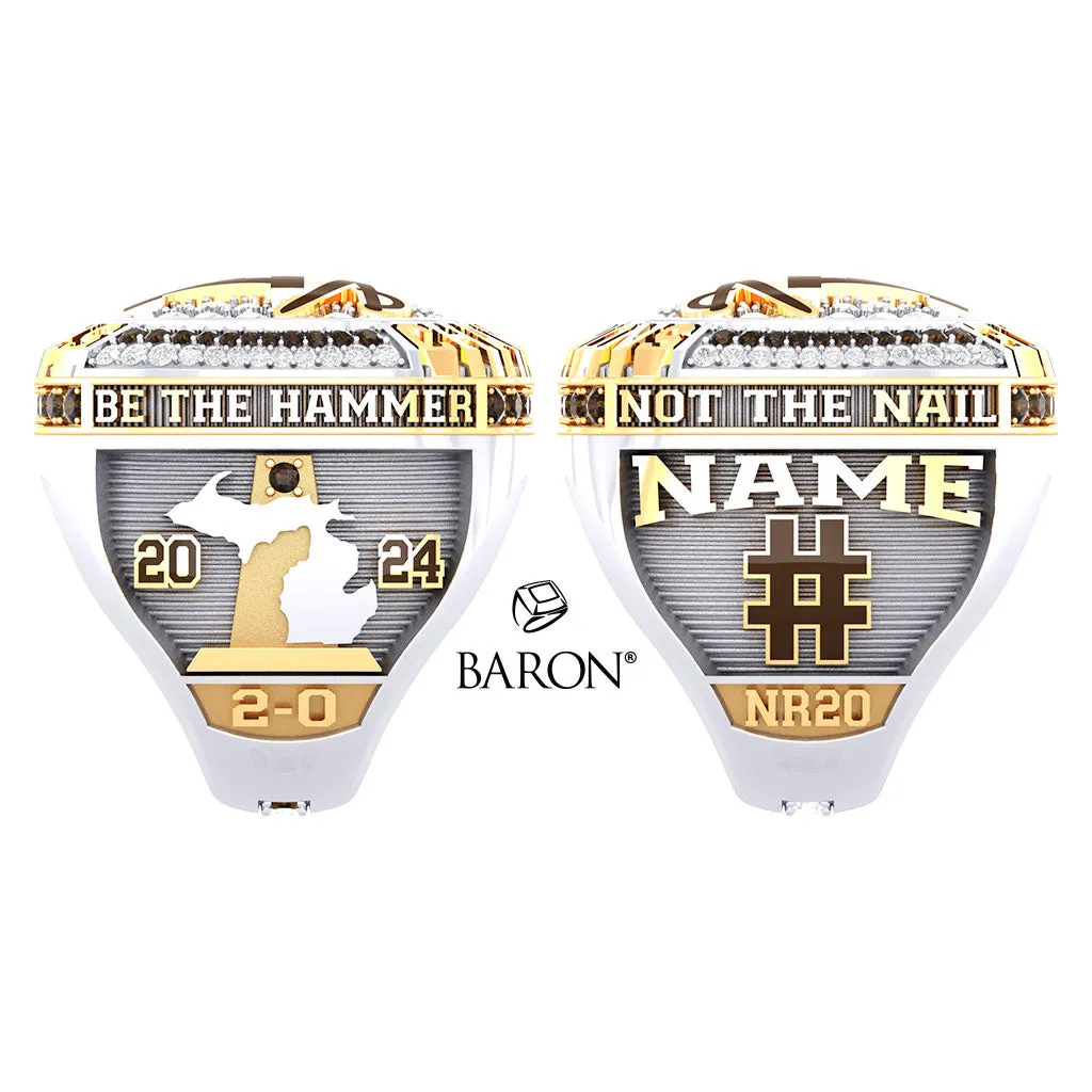Adams High School Soccer 2024 Championship Ring - Design 1.3