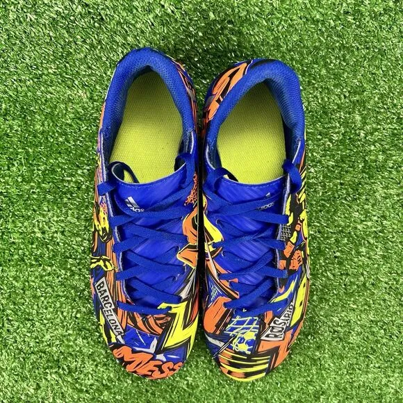 Adidas Nemeziz Messi 19.4 Fxg J Boys 6.5 Soccer Cleats Futbol Shoes Blue Rosario