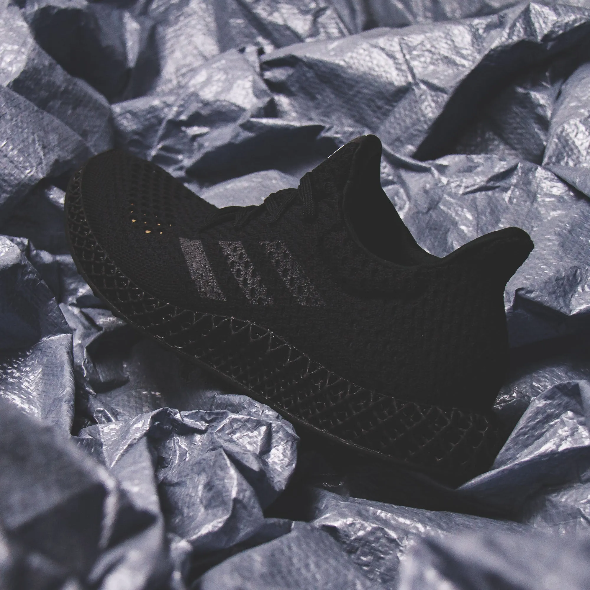 Adidas Running Men 4D Futurecraft Triple Black Q46228