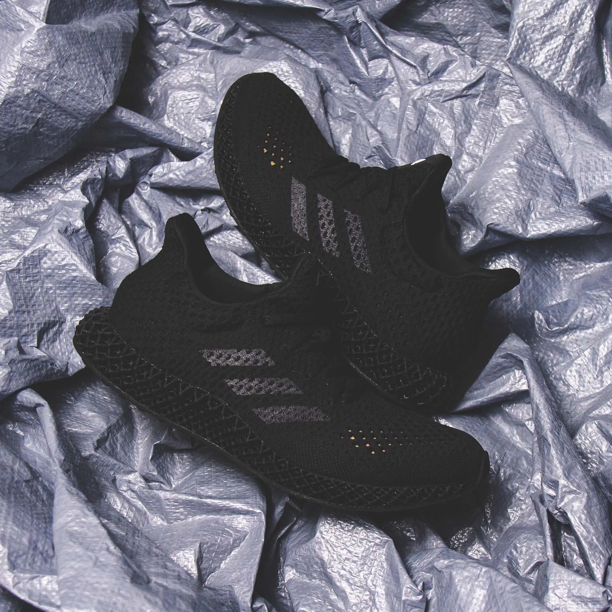 Adidas Running Men 4D Futurecraft Triple Black Q46228