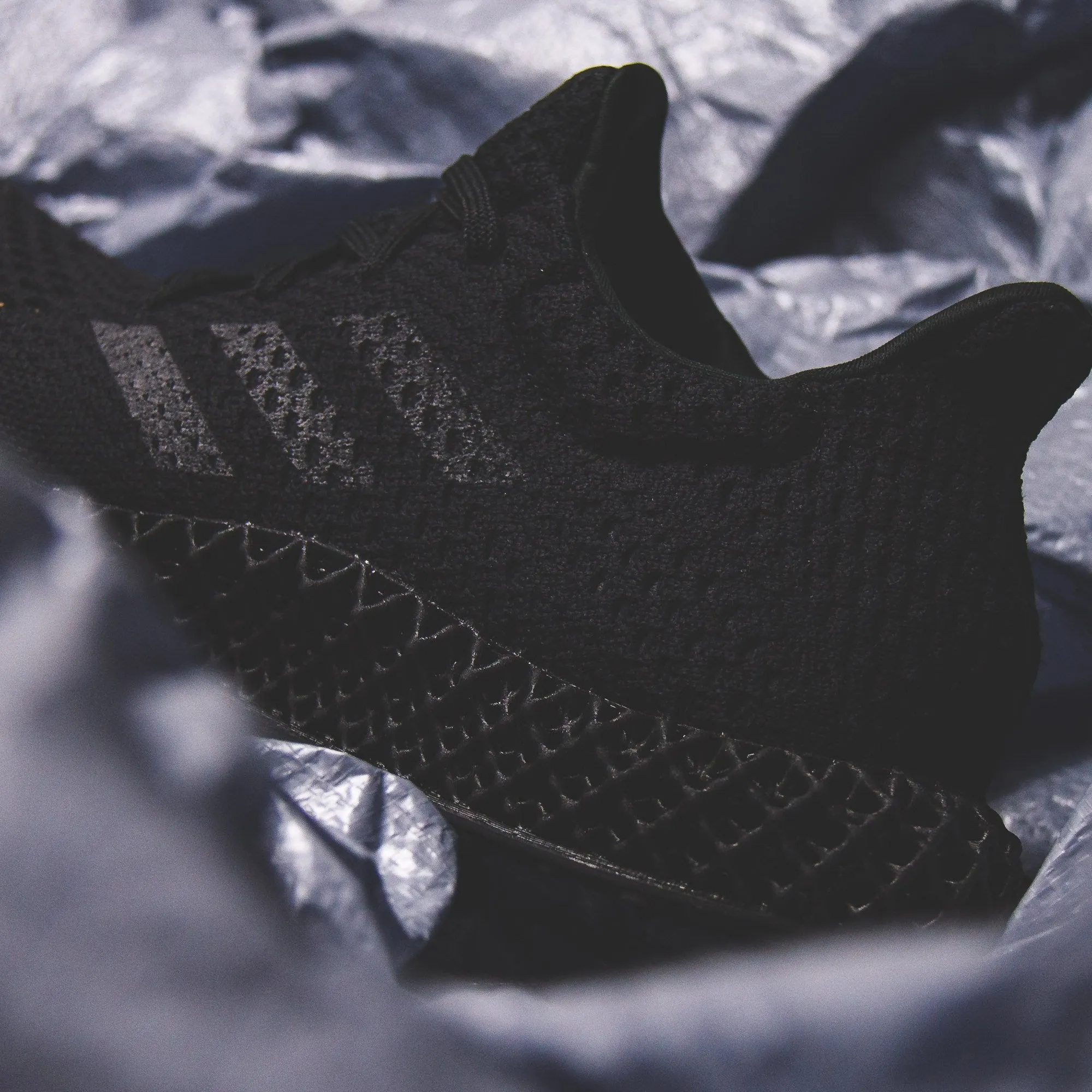 Adidas Running Men 4D Futurecraft Triple Black Q46228