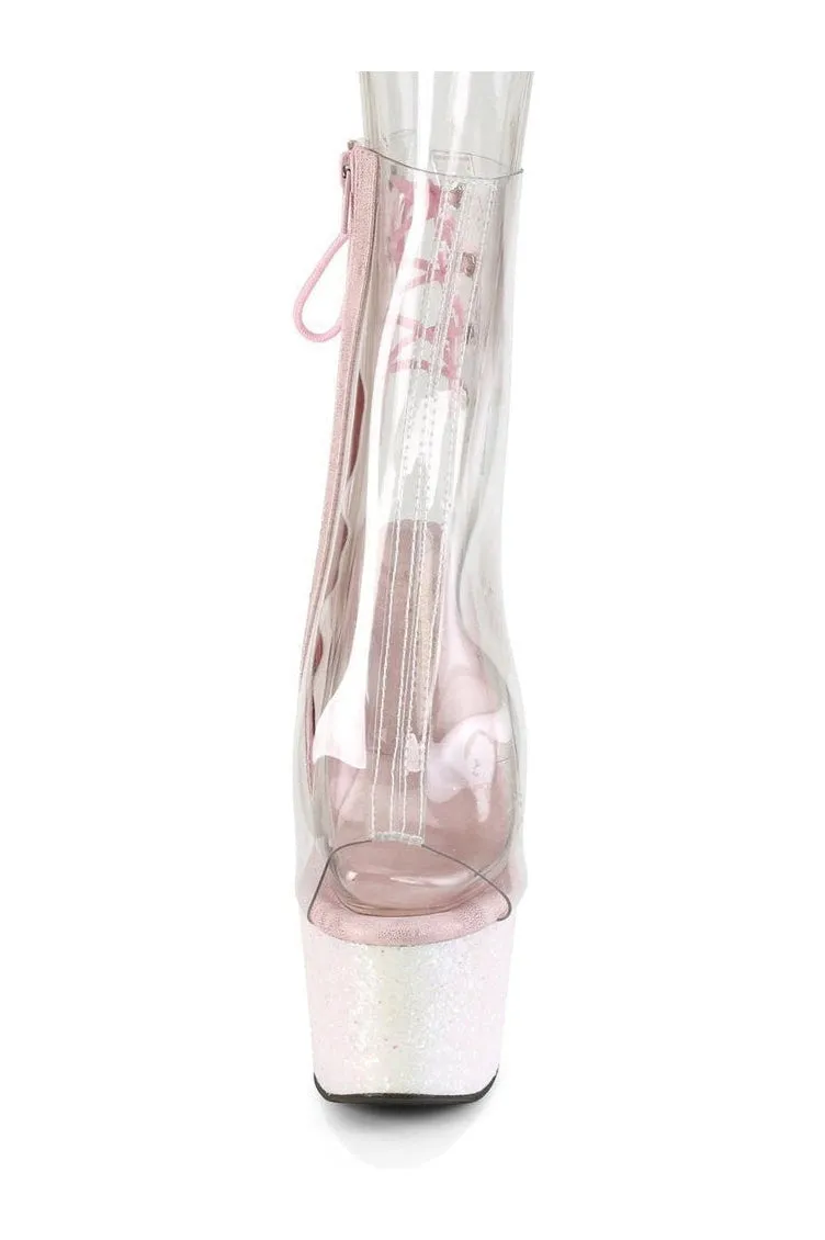 ADORE-1018C Exotic Boot | Clear Vinyl