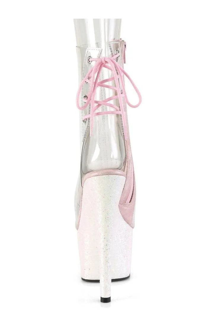 ADORE-1018C Exotic Boot | Clear Vinyl