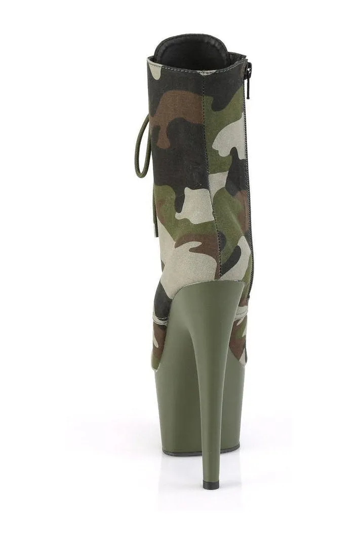 ADORE-1020CAMO Exotic Boot | Kahki Fabric
