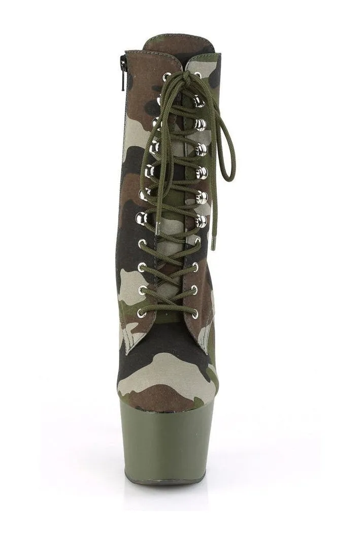 ADORE-1020CAMO Exotic Boot | Kahki Fabric