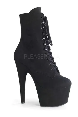 ADORE-1020FS Platform Ankle Boot | Black Faux Leather
