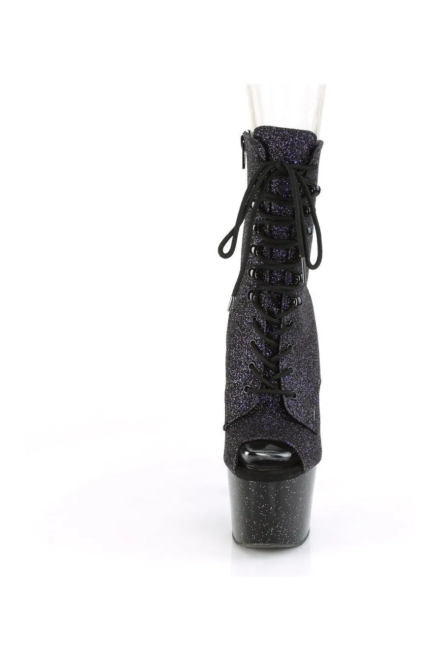 ADORE-1021MG Exotic Boot | Purple Glitter