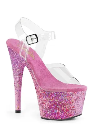 ADORE-708CF Exotic Sandal | Clear Vinyl