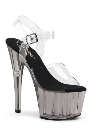 ADORE-708T Exotic Sandal | Clear Vinyl