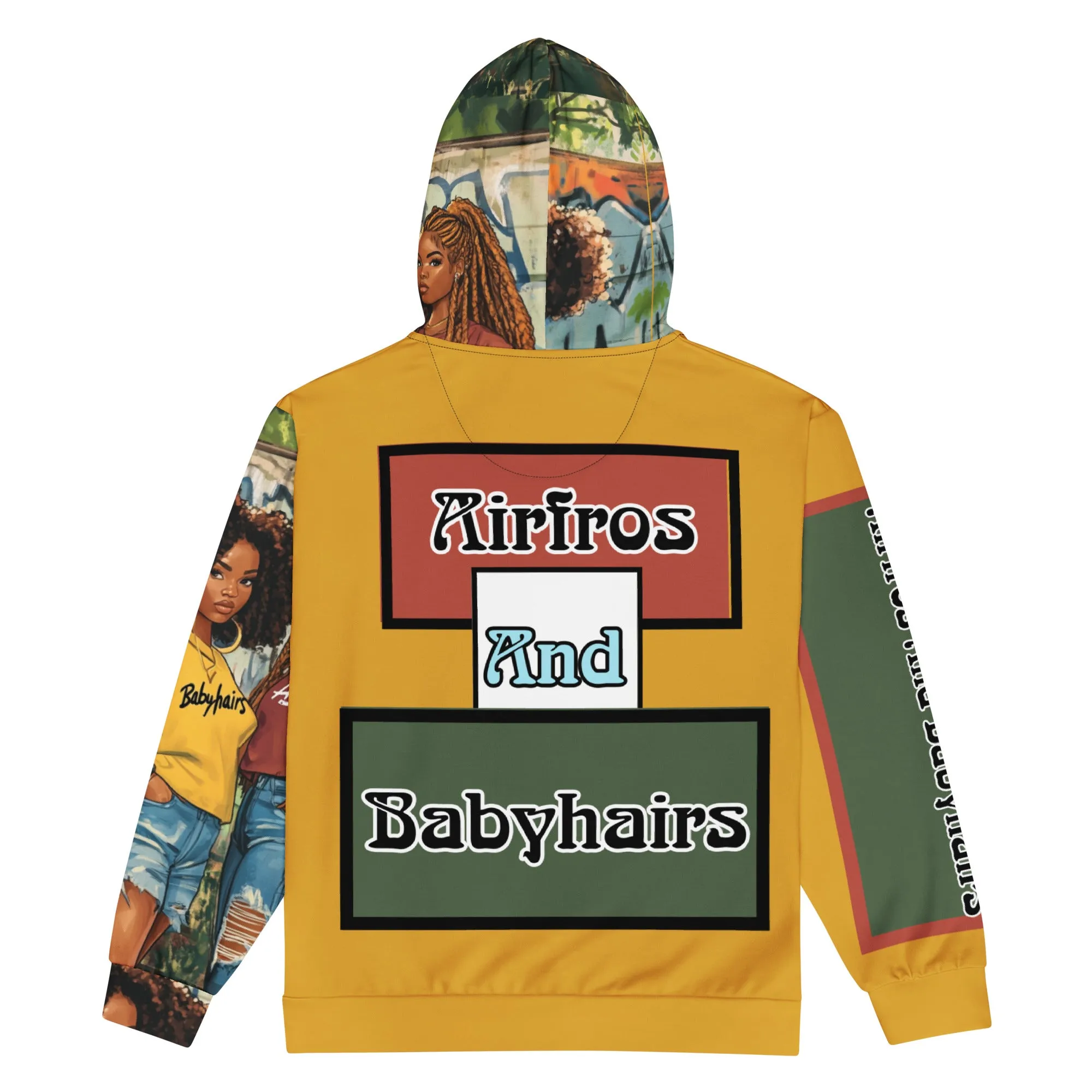 Airfros And Babyhairs 3 Home Girls Buttercup Zip Up Hoodie