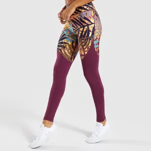 Amazon Printed Stitching Sports Casual Leggings