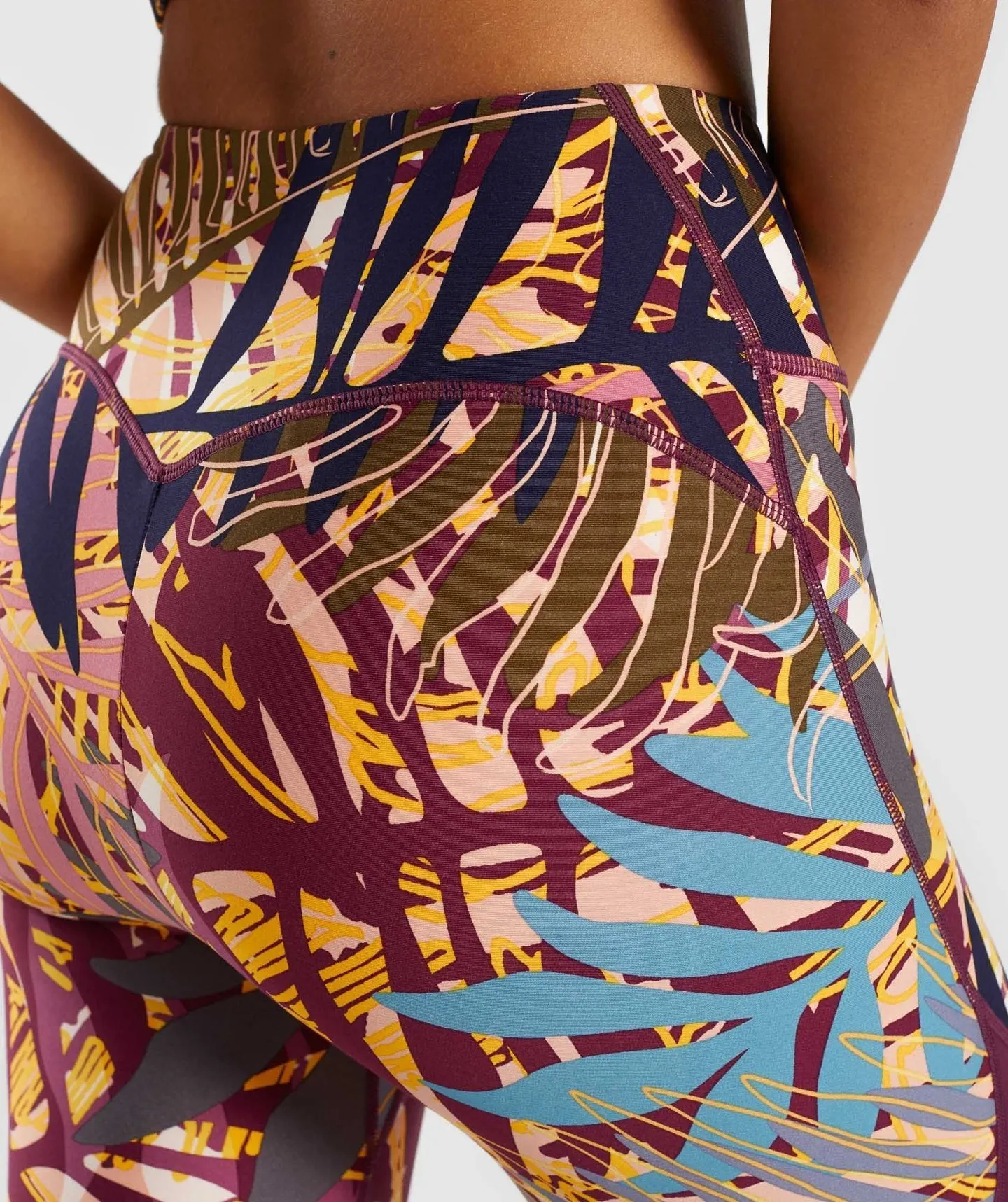 Amazon Printed Stitching Sports Casual Leggings