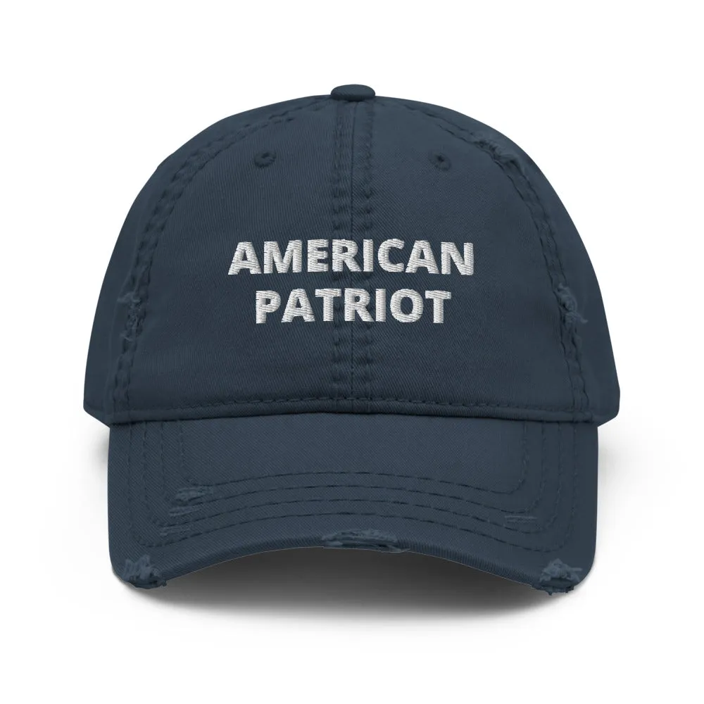 American Patriot Distressed Dad Hat